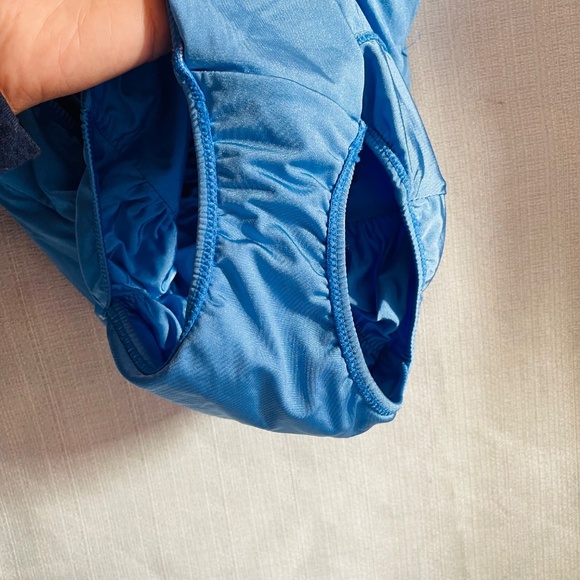 Blue Ruched One-Piece Swimsuit - Picture 7 of 10